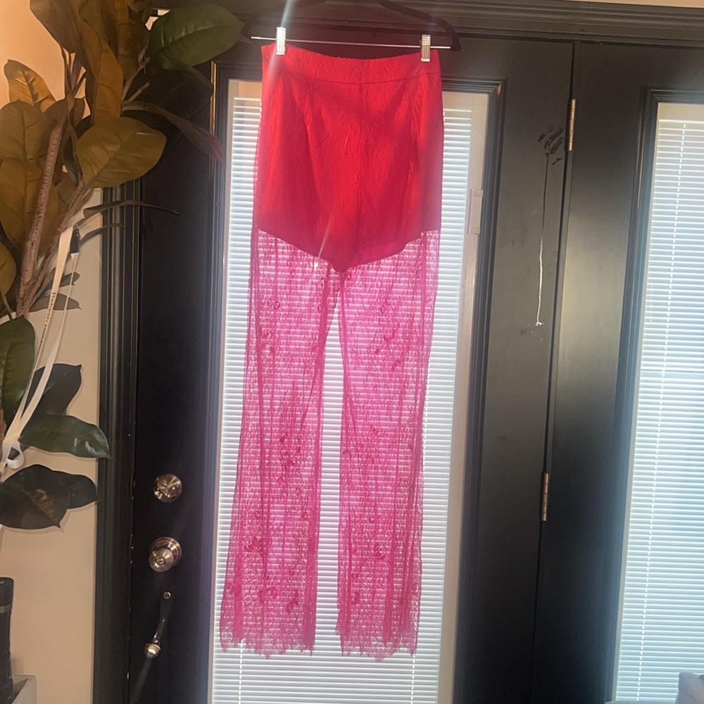 AKIRA Hot Pink Lace Trouser/Shorts